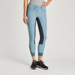 Hadley Mid-Rise Breeches By SmartPak - Full Seat - Clearance! -Equestrian Supplies Sales Store 24690 slateblue 3