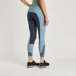 Hadley Mid-Rise Breeches By SmartPak - Full Seat - Clearance! -Equestrian Supplies Sales Store 24690 slateblue 4