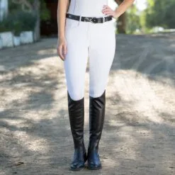 Hadley Mid-Rise Breeches By SmartPak - Full Seat - Clearance! -Equestrian Supplies Sales Store 24690 white model