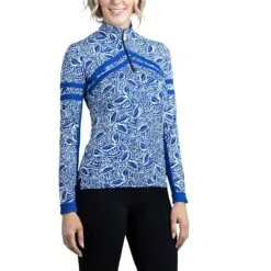 Kastel Signature 1/4 Zip Sun Shirt - Clearance! -Equestrian Supplies Sales Store 25122 blueleaves 1