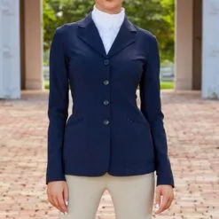 RJ Classics Victory Orange Label Show Coat -Equestrian Supplies Sales Store 25783 navy l1
