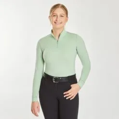 Hadley SunShield Long Sleeve 1/4 Zip By SmartPak - Clearance! -Equestrian Supplies Sales Store 25903 lightfern 1