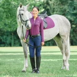 Hadley Mid-Rise Breeches By SmartPak - Full Seat - Clearance! -Equestrian Supplies Sales Store 25903 sugarplumnavy 24690 navy 32356 whorse 0429