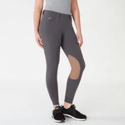 Piper Tan Patch Low-Rise Side Zip Breeches By SmartPak -Equestrian Supplies Sales Store 27140 charcoaltanpatch bom 0567