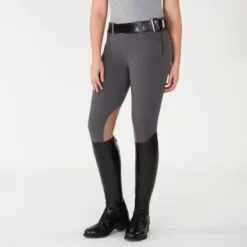 Piper Tan Patch Low-Rise Side Zip Breeches By SmartPak -Equestrian Supplies Sales Store 27140 charcoaltanpatch bom 0586