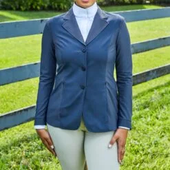 RJ Classics Harmony Grey Label Mesh Show Coat -Equestrian Supplies Sales Store 29091 greyslate lifestyles
