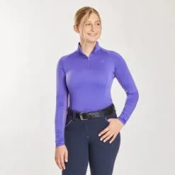 Piper SmartCore&trade; Long Sleeve ¼ Zip Sun Shirt- Clearance! -Equestrian Supplies Sales Store 29332 darkiris 1