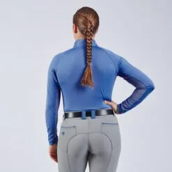 Piper SmartCore&trade; Long Sleeve ¼ Zip Sun Shirt- Clearance! -Equestrian Supplies Sales Store 29332 darkperiwinkle 2