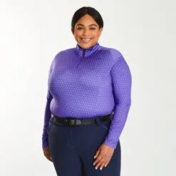 Piper SmartCore&trade; Long Sleeve ¼ Zip Sun Shirt- Clearance! -Equestrian Supplies Sales Store 29332 irisgeo 25343