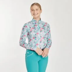 Piper SmartCore&trade; Long Sleeve ¼ Zip Sun Shirt- Clearance! -Equestrian Supplies Sales Store 29332 multifloral 1