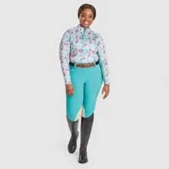 Piper Evolution Mid-rise Breeches By SmartPak - Knee Patch - Clearance! -Equestrian Supplies Sales Store 29332 multifloral 33430 darkeucalyptuswlighteucalyptus 34023 black 35760 black 21347