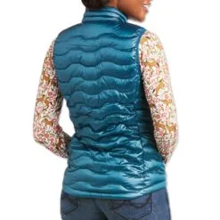 Ariat Ideal 3.0 Down Vest 9 Ariat Ideal 3.0 Down Vest -Equestrian Supplies Sales Store 30100 iridescenteurasianteal back