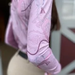 Arista Performance 1/4 Zip - Clearance! -Equestrian Supplies Sales Store 30923 ridepinkpaisley 2