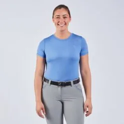 Piper SmartCore&trade; Short Sleeve Crew Neck Sun Shirt - Clearance! -Equestrian Supplies Sales Store 31291 darkperiwinkle 1691