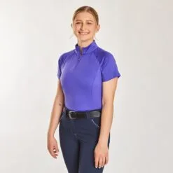 Piper SmartCore&trade; Short Sleeve ¼ Zip Sun Shirt- Clearance! -Equestrian Supplies Sales Store 31292 darkiris 23870