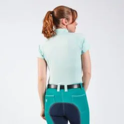 Piper SmartCore&trade; Short Sleeve ¼ Zip Sun Shirt- Clearance! -Equestrian Supplies Sales Store 31292 lighteucalyptus 3246