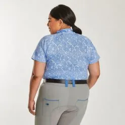 Piper SmartCore&trade; Short Sleeve ¼ Zip Sun Shirt- Clearance! -Equestrian Supplies Sales Store 31292 toilehorseprint 2