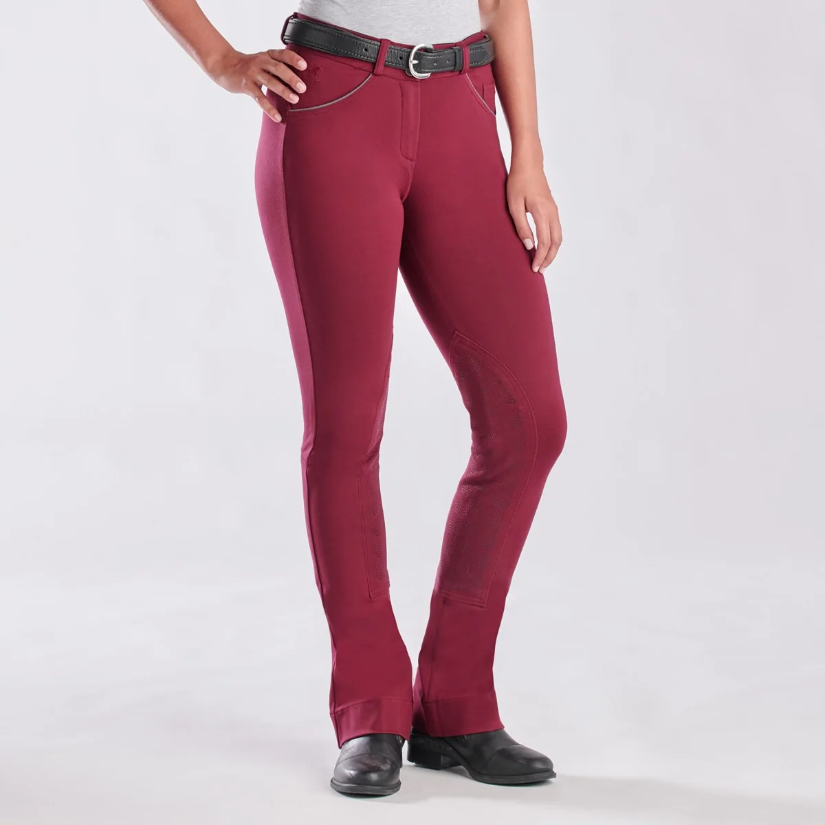 Piper Knit Mid-Rise Boot Cut Breeches By SmartPak - Knee Patch - Clearance! 3 Piper Knit Mid-Rise Boot Cut Breeches By SmartPak - Knee Patch - Clearance!