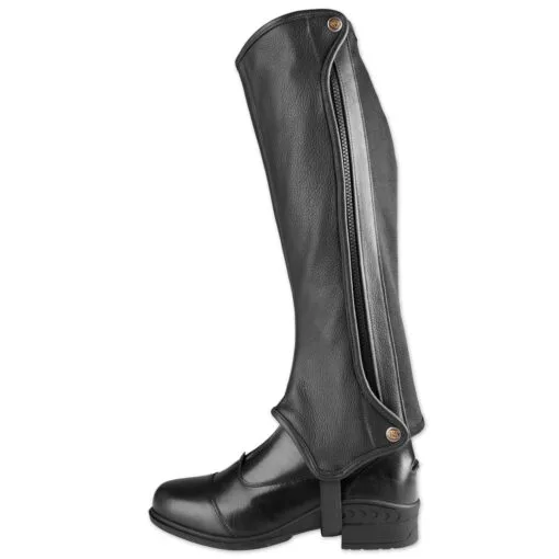 Eliza Kids Synthetic Half Chap By SmartPak -Equestrian Supplies Sales Store 32359 black 1