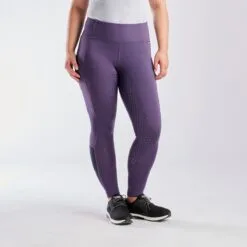 Kerrits Thermo Tech Full Leg Tight - Knee Patch - Clearance! -Equestrian Supplies Sales Store 32431 blackberry black 6288