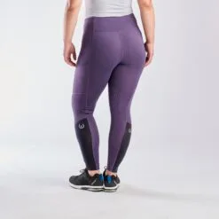 Kerrits Thermo Tech Full Leg Tight - Knee Patch - Clearance! -Equestrian Supplies Sales Store 32431 blackberry black 6290