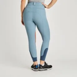 Hadley High-Rise Breeches By SmartPak - Knee Patch - Clearance! -Equestrian Supplies Sales Store 33067 slateblue 4