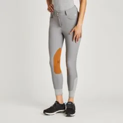 Hadley High-Rise Breeches By SmartPak - Knee Patch - Clearance! -Equestrian Supplies Sales Store 33067 stormgrey 3