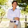 RJ Classics Maddie Long Sleeve Show Shirt W/ 37.5 Temperature Regulating Technology - Clearance -Equestrian Supplies Sales Store 33198 bluepaislyfloral 1