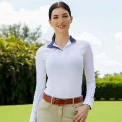 RJ Classics Maddie Long Sleeve Show Shirt W/ 37.5 Temperature Regulating Technology - Clearance -Equestrian Supplies Sales Store 33198 cherries 1