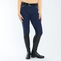Piper Evolution Mid-rise Breeches By SmartPak - Knee Patch - Clearance! -Equestrian Supplies Sales Store 33430 navymelon 17061