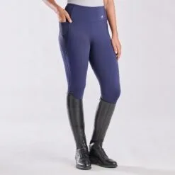 Piper Studio Tights By SmartPak - Knee Patch -Equestrian Supplies Sales Store 33441 navy 8743