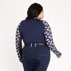 Piper SmartCore&trade; Block Print Long Sleeve ¼ Zip Sun Shirt - Clearance! -Equestrian Supplies Sales Store 33994 flamingos 2