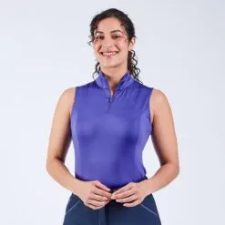 Piper SmartCore&trade; Sleeveless ¼ Zip Sun Shirt - Clearance! -Equestrian Supplies Sales Store 33996 darkiris 3812