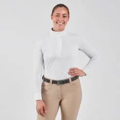 Piper Printed Mesh Long Sleeve Show Shirt By SmartPak - Clearance! -Equestrian Supplies Sales Store 34001 geo 2151