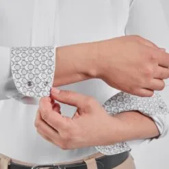 Piper Printed Mesh Long Sleeve Show Shirt By SmartPak - Clearance! -Equestrian Supplies Sales Store 34001 geo 2208