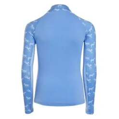 Piper SmartCore&trade; Block Print Long Sleeve Kids 1/4 Zip Sun Shirt By SmartPak - Clearance! -Equestrian Supplies Sales Store 34004 runninghorses 26439