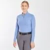 SmartTherapy&reg; ThermoBalance&reg; Ceramic Long Sleeve 1/4 Zip Top - Clearance! -Equestrian Supplies Sales Store 34395 periwinkle 24036