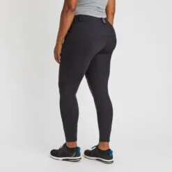 Hadley Mid-Rise Silicone Grip Breeches By SmartPak - Knee Patch -Equestrian Supplies Sales Store 34408 black 4