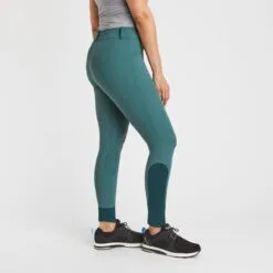 Hadley Mid-Rise Silicone Grip Breeches By SmartPak - Knee Patch -Equestrian Supplies Sales Store 34408 darkemerald 3