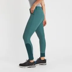 Hadley Mid-Rise Silicone Grip Breeches By SmartPak - Knee Patch -Equestrian Supplies Sales Store 34408 darkemerald 4