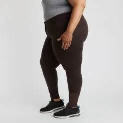 Piper Knit Mid-Rise Breeches By SmartPak - Full Seat - Clearance! -Equestrian Supplies Sales Store 34544 brownquartz 2