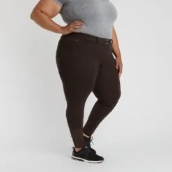 Piper Knit Mid-Rise Breeches By SmartPak - Full Seat - Clearance! -Equestrian Supplies Sales Store 34544 brownquartz 4