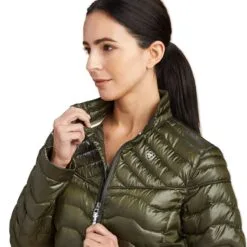 Ariat Ideal Down Jacket - Clearance! -Equestrian Supplies Sales Store 34572 forestmist 3