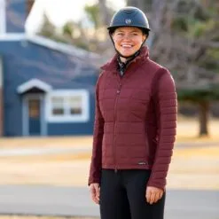 Kerrits Heads Up Quilted Jacket -Equestrian Supplies Sales Store 34665 mahogany l1