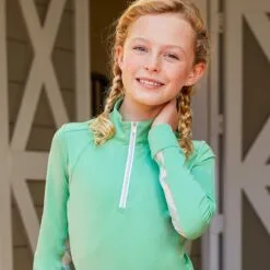 RJ Classics Lyla Jr Sun Shirt W/ 37.5 Temperature Regulating Technology - Clearance! -Equestrian Supplies Sales Store 35348 grasshopper 2
