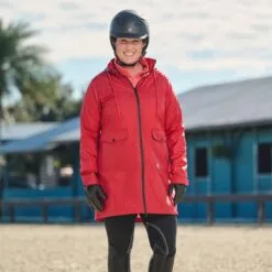 Piper Riding Raincoat - Clearance! -Equestrian Supplies Sales Store 55 35135 35294 33431 darkpoppy lightpoppy blackwhite 3222